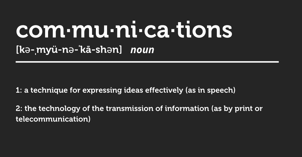 Communications Definition