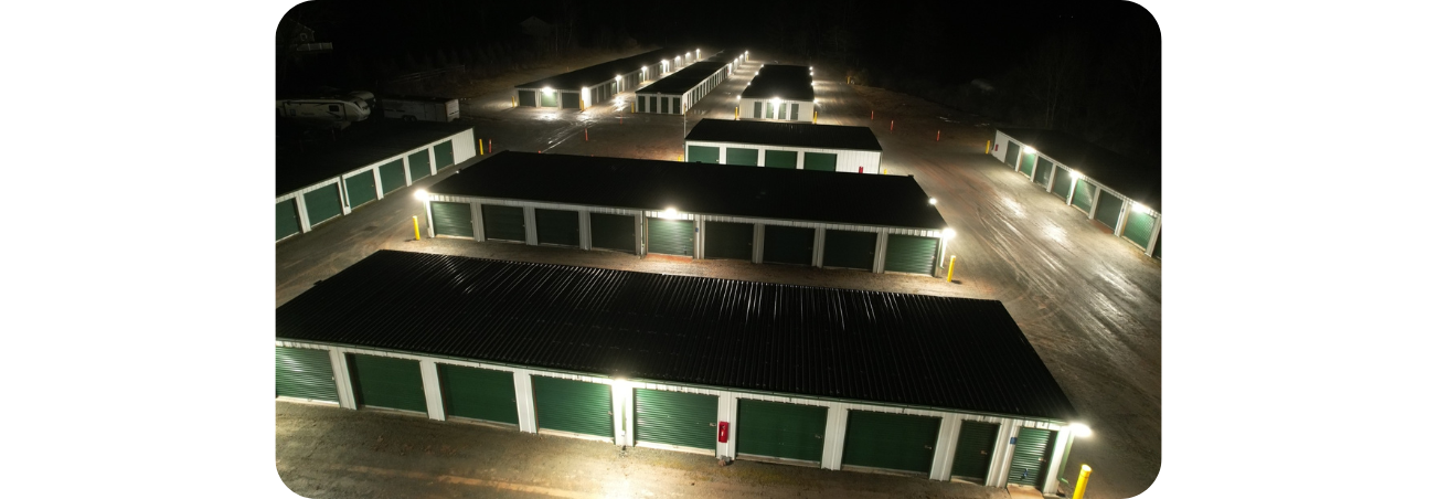 a facility at night with ample lighting