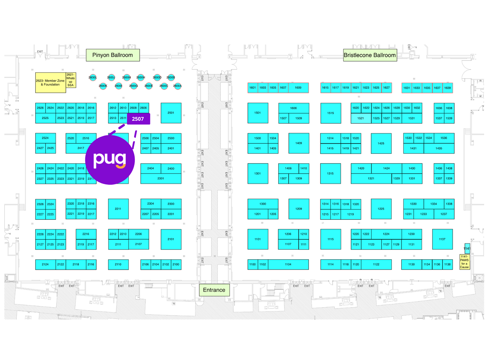 SSA 2026 Fall Conference - Trade Show Map