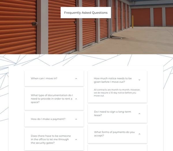 Help your tenants get answers to frequent questions.