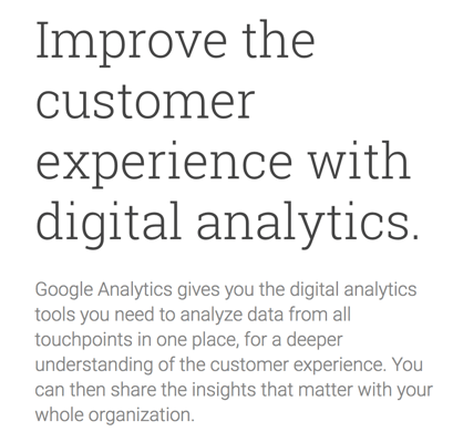 Google Analytics Blurb