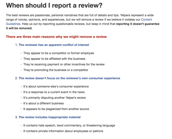 When to report a review