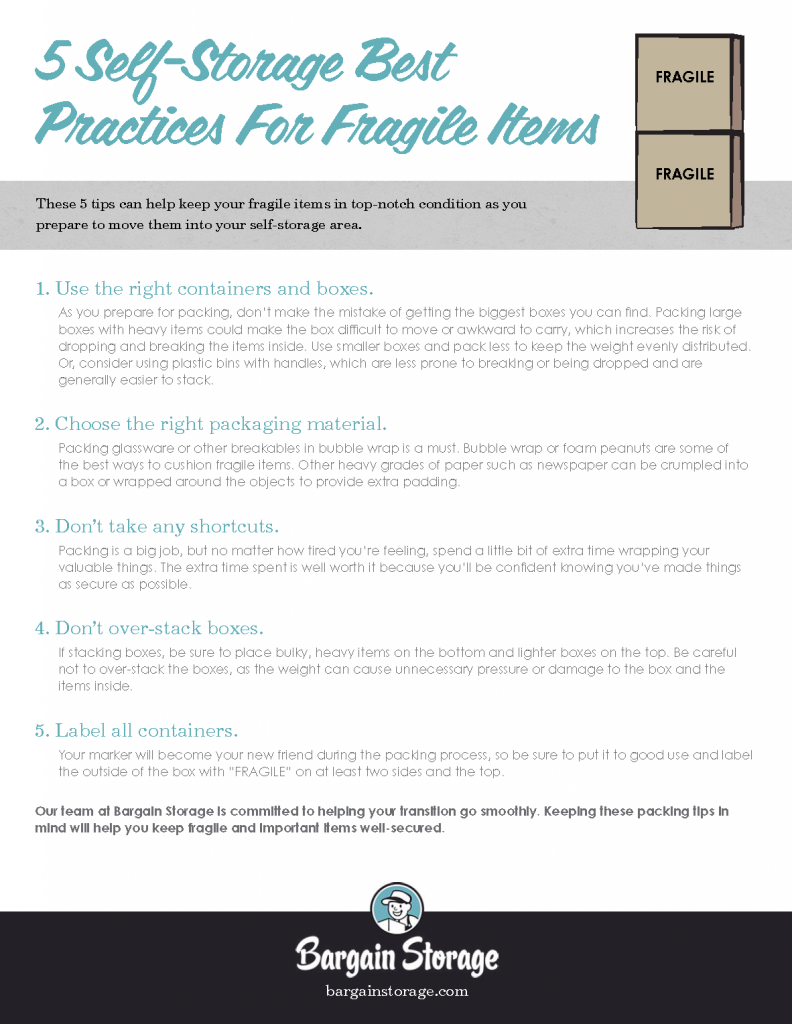 How Does SelfStorage Keep Fragile Items in Pristine Condition