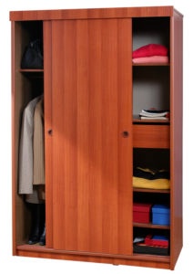closet with clothing